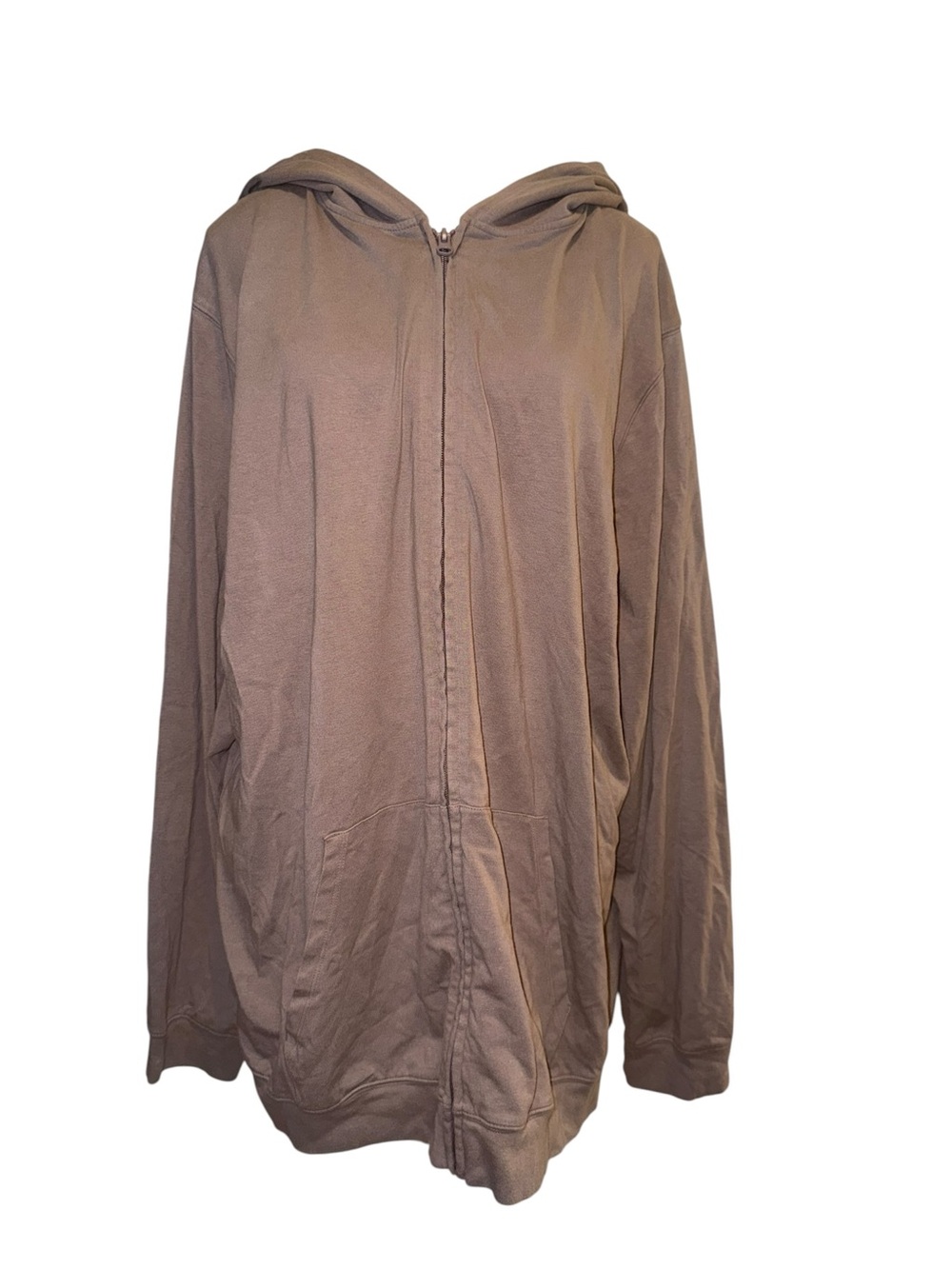 SKIMS Brown Oversized Zip Up Hoodie Size XL